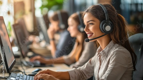 Call Center Agent: Professional Customer Support in Action