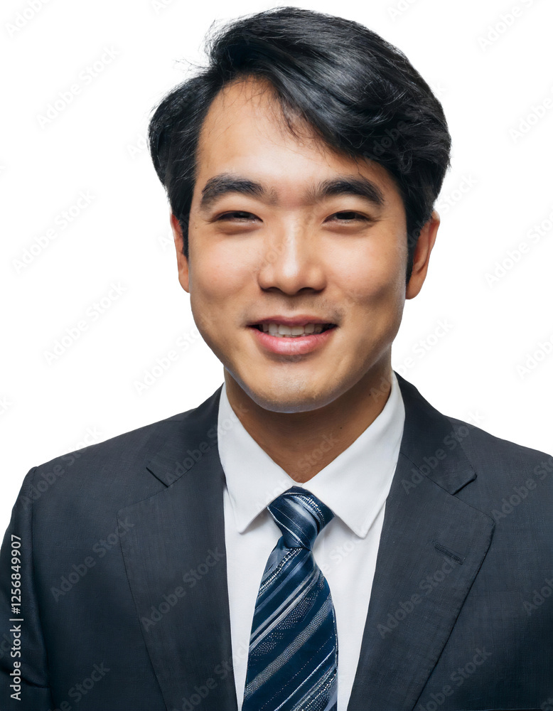 Portrait of only one Man. White Background. Portrait of only one Man. White Background.