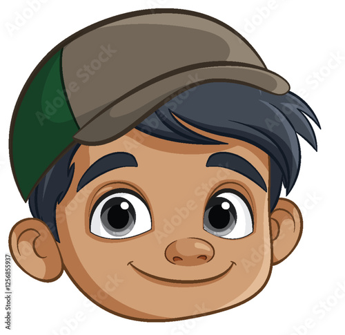 Smiling Boy with Cap