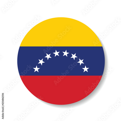 Venezuela circle flag logo icon digital vector illustration Free Download Venezuela circle flag logo icon digital vector illustration - GFXLoad