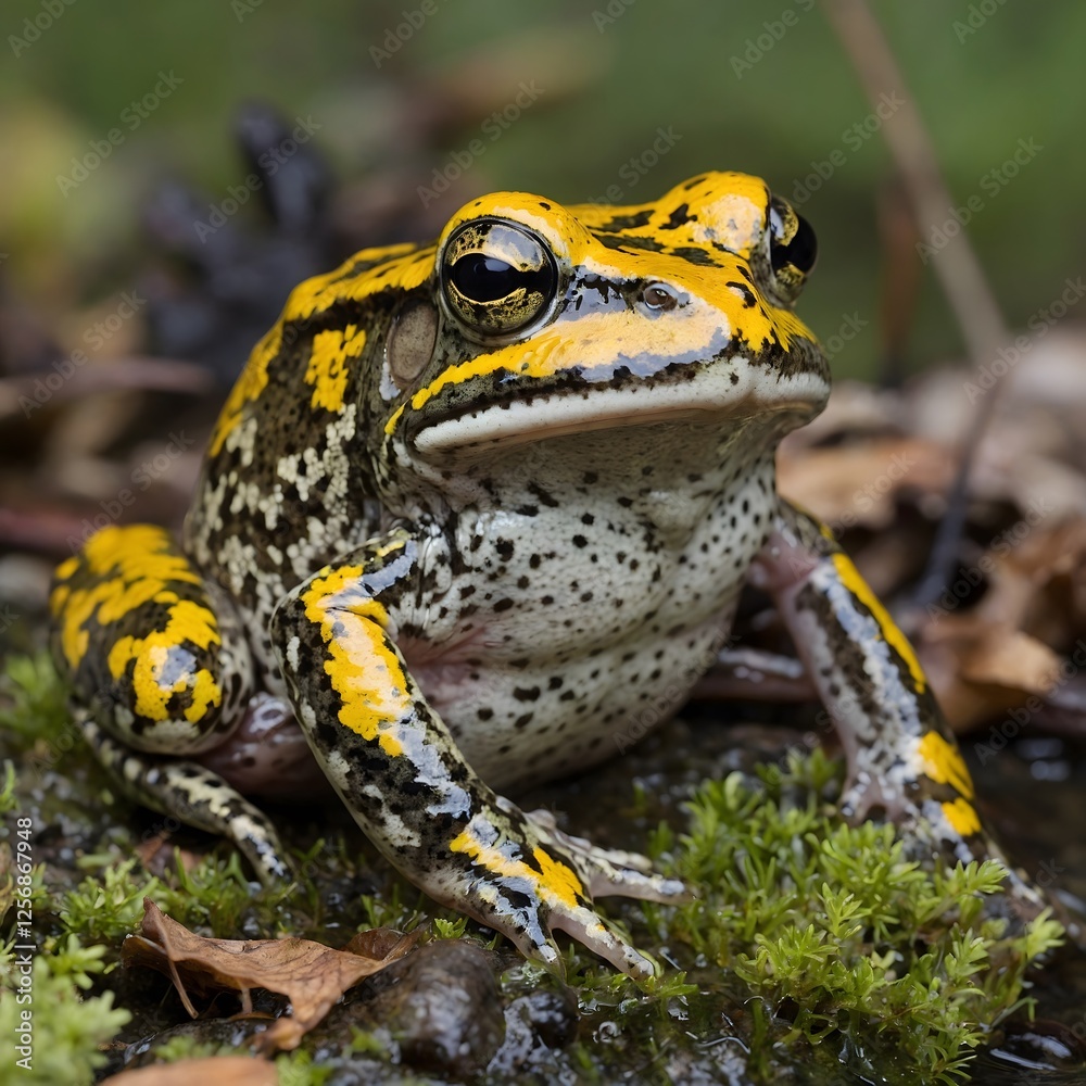 Fototapeta premium Annual Evolution: The Mountain Yellow-Legged Frog's Transformative Year