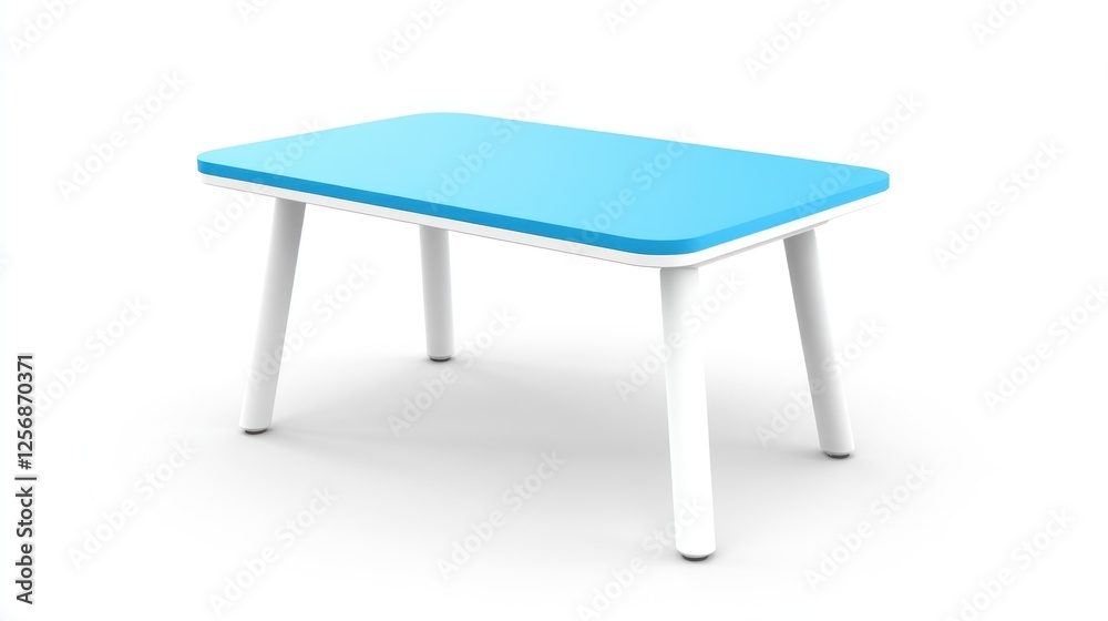 Fototapeta premium Light Blue Table for Kids