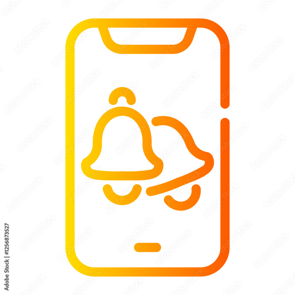 notification Line Gradient Icon notification Line Gradient Icon