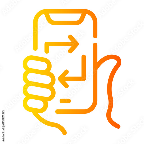 repost Line Gradient Icon