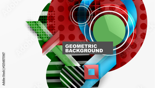 Dynamic complex geometric abstract background