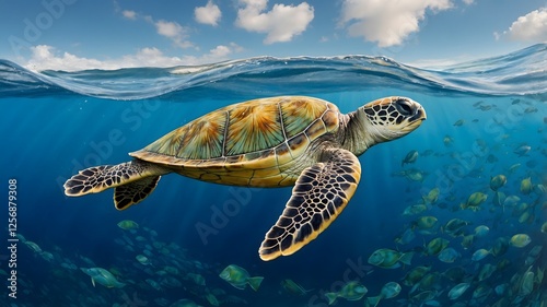 Waves of Grace: The Kemp's Ridley Turtle's Dance with the Sea