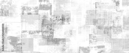 Vector old white newspaper paper grunge vintage background