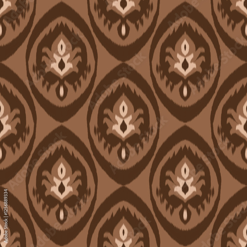 Geometric ethnic oriental ikat pattern traditional Design for background,carpet,wallpaper,clothing,wrapping,Batik,fabric,Vector illustration.embroidery style