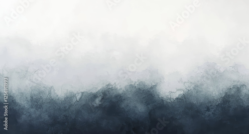 Abstract watercolor art background template. dark blue and white watercolor backdrop empty space for text, banner, presentation or product display graphic design