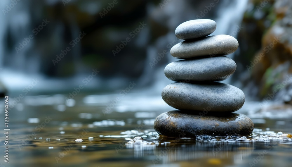 zen, stones, tall, stack, rugged, weathered, textures, cascading, waterfall, middle, wet, water, flowing, gently, bubbles, base, natural, light, ultra, highresolution, serene, tranquil, harmony, zen, stones, tall, stack, rugged, weathered, textures, cascading, waterfall, middle, wet, water, flowing, gently, bubbles, base, natural, light, ultra, highresolution, serene, tranquil, harmony,