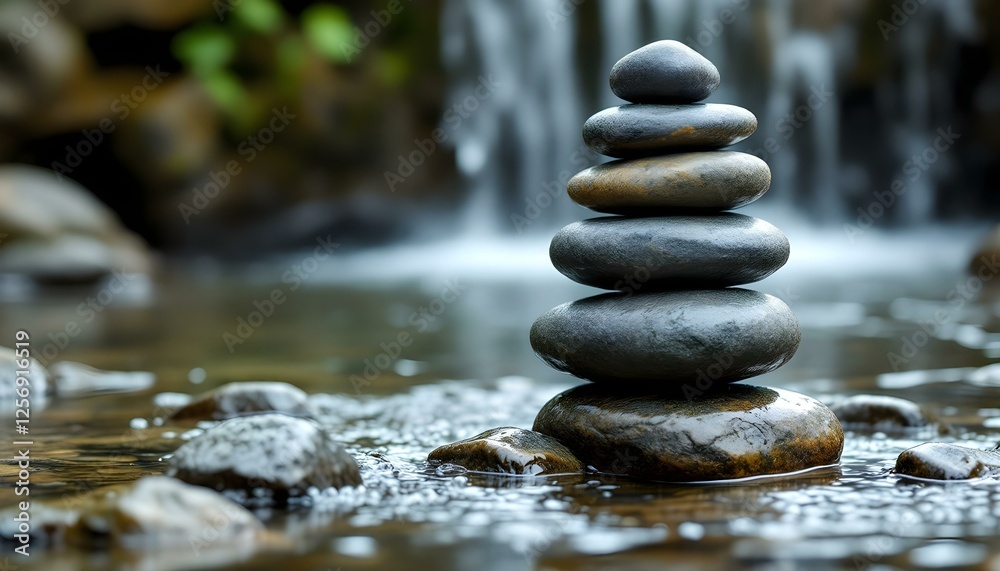 zen, stones, tall, stack, rugged, weathered, textures, cascading, waterfall, middle, wet, water, flowing, gently, bubbles, base, natural, light, ultra, highresolution, serene, tranquil, harmony, zen, stones, tall, stack, rugged, weathered, textures, cascading, waterfall, middle, wet, water, flowing, gently, bubbles, base, natural, light, ultra, highresolution, serene, tranquil, harmony,