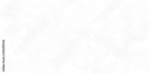 Abstract Topographic Pattern Banner Background, geographic line map with elevation assignments. Modern design background with wavy pattern. Paper texture Imitation of a geographical map shades.
