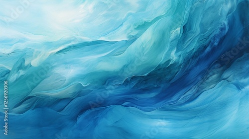 Wallpaper Mural blue abstract background on canvas texture Torontodigital.ca