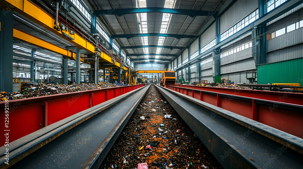 Fototapeta premium Factory metal recycling process