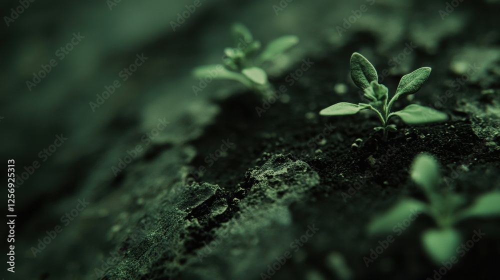 A dramatic time-lapse effect of dry earth turning green with sprouting plants. A dramatic time-lapse effect of dry earth turning green with sprouting plants.