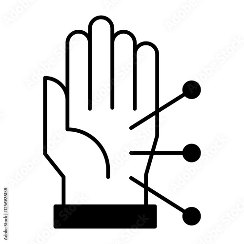 Acupuncture black icon