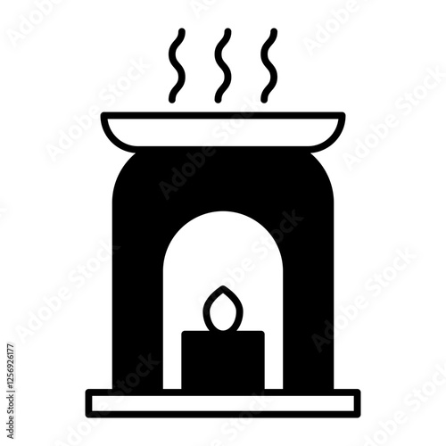 Aromatherapy black icon