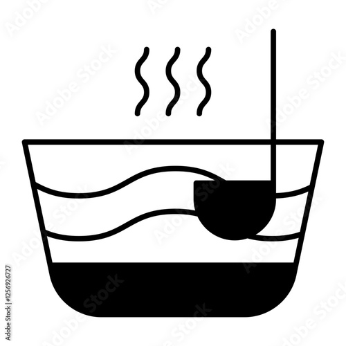 Sauna black icon