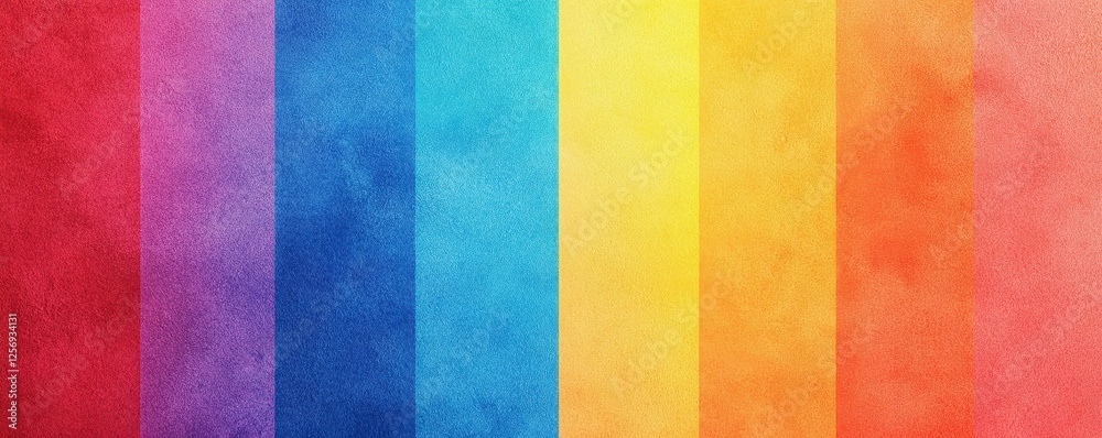 Watercolor Rainbow Spectrum Gradient Stripe Illustration Watercolor Rainbow Spectrum Gradient Stripe Illustration