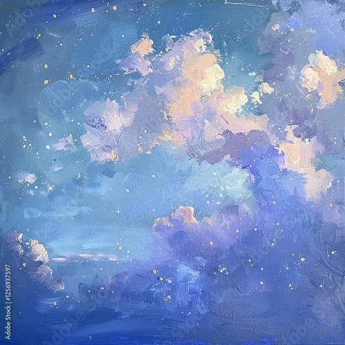 Abstract art oil painting background wallpaper