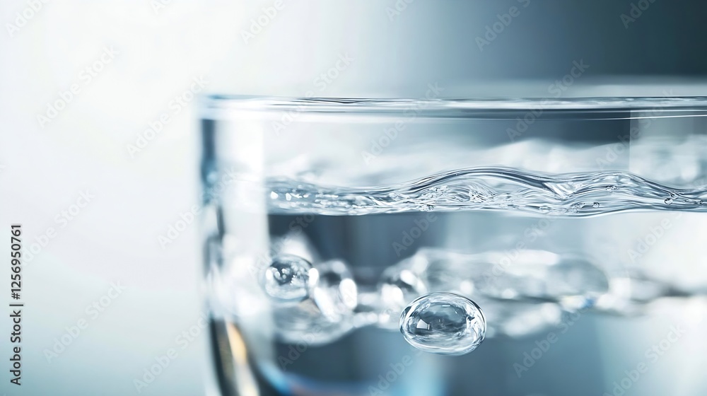 Captivating close up of water bubbles rising in a glass showcasing tranquility and the beauty of simplicity in everyday life : Generative AI Captivating close up of water bubbles rising in a glass showcasing tranquility and the beauty of simplicity in everyday life : Generative AI