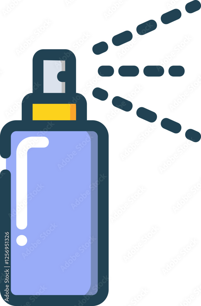 Obraz premium Disinfectant Filled Line Icon