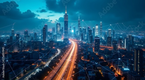 Wallpaper Mural "Neon Metropolis: A Futuristic Cyberpunk Cityscape"

 Torontodigital.ca