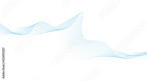 Modern abstract glowing wave background. Colorful smooth element swoosh speed wave modern stream transparent background.