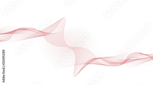 Modern abstract glowing wave background. Colorful smooth element swoosh speed wave modern stream transparent background.