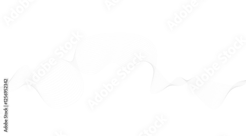 Dynamic flowing wave lines design element. Futuristic technology and sound wave pattern. Modern abstract glowing wave background.