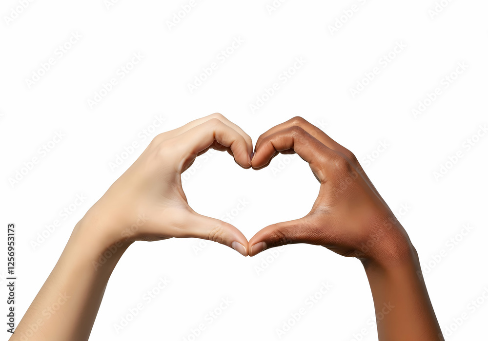 Two Hands Forming Heart Shape Symbol of Unity and Love Two Hands Forming Heart Shape Symbol of Unity and Love