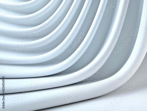 Abstract design featuring smooth white curves.