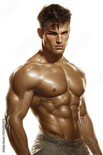 Tempting Fantasy Portrait of a Young Handsome Man – Fictional Character