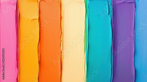 Color Palette Strokes Art Painting Texture Background photo