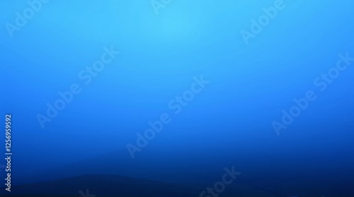 Ethereal Deep Blue Gradient Seascape with a Misty Horizon  