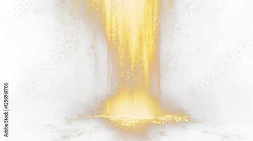 a bright light coming from the top of a dark cave