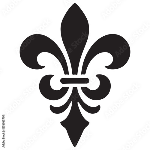 Elegant fleur de lis symbol vector art for design needs