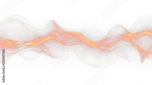a wave of light on a black background