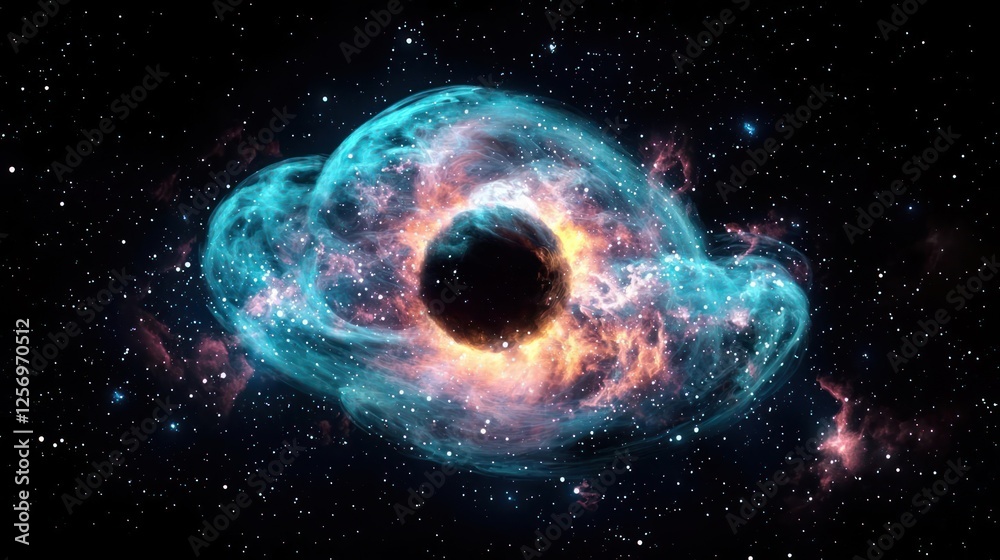 Abstract Colorful Nebula In Space Abstract Colorful Nebula In Space