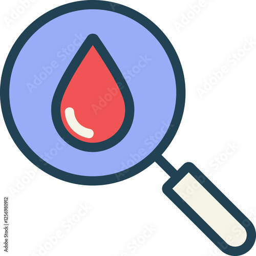 Blood Experiment Filled Line Icon