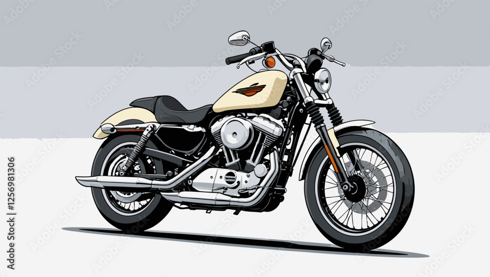 Obraz premium unique and cool motorcycle vector