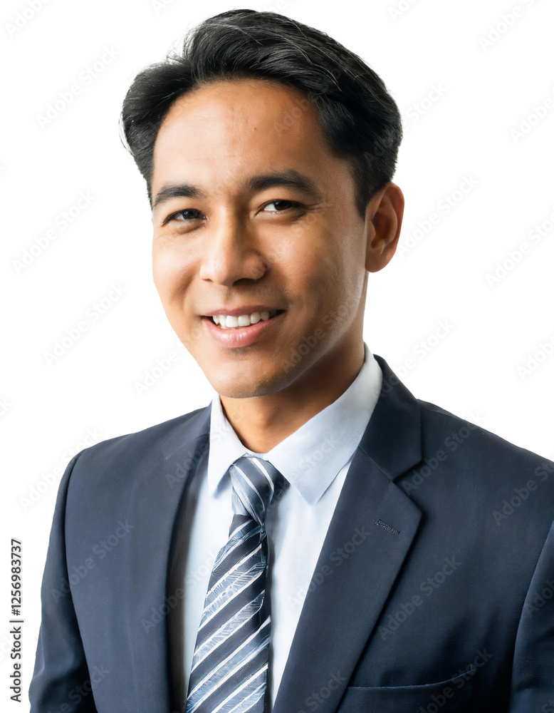 Portrait of only one Man. White Background. Portrait of only one Man. White Background.