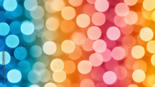 Abstract Bokeh Background Gradient Colors