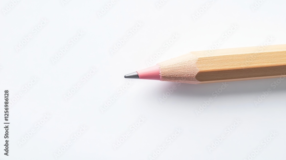 Obraz premium Close-up of pencil on white surface