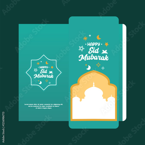 green envelope for eid ramadan