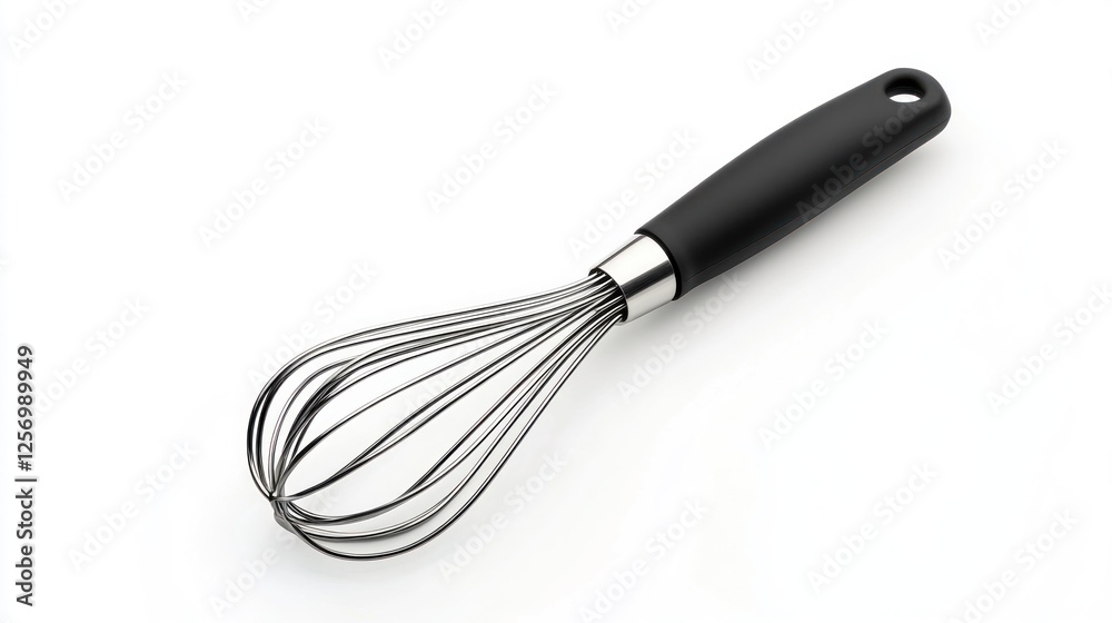 Black whisk on white background Black whisk on white background