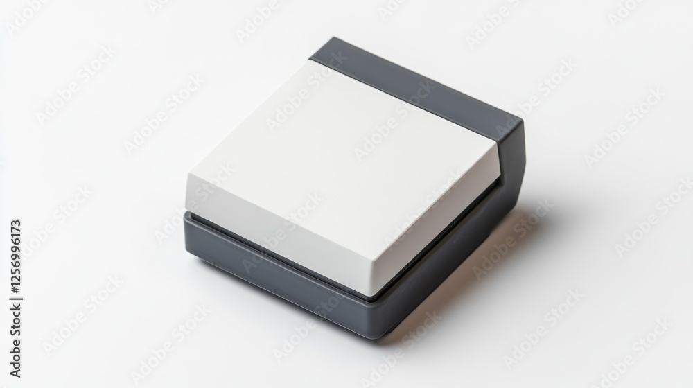 Blank Square Product Mockup on White Background Blank Square Product Mockup on White Background