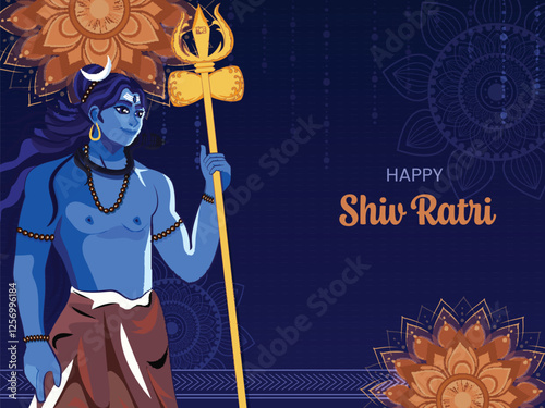 Happy Maha Shivratri Indian Traditional Festival Background