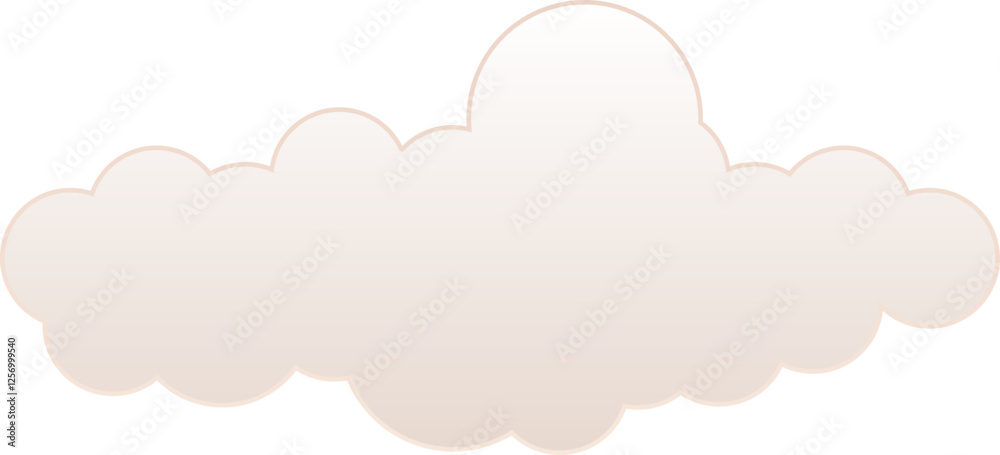 Nude Gradient Clouds Decorative Nude Gradient Clouds Decorative
