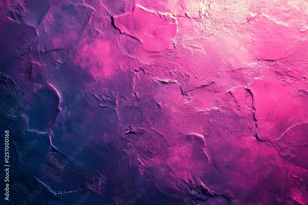 Naklejka premium Neon Pink and Violet Gradient Background with a Grainy Texture, Generative AI